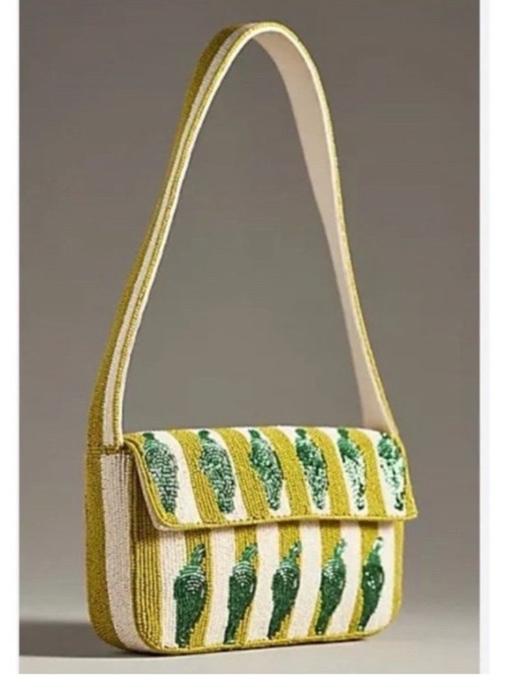 Anthropologie The Fiona Beaded Bag: Food & Drink Edition Jalapeno